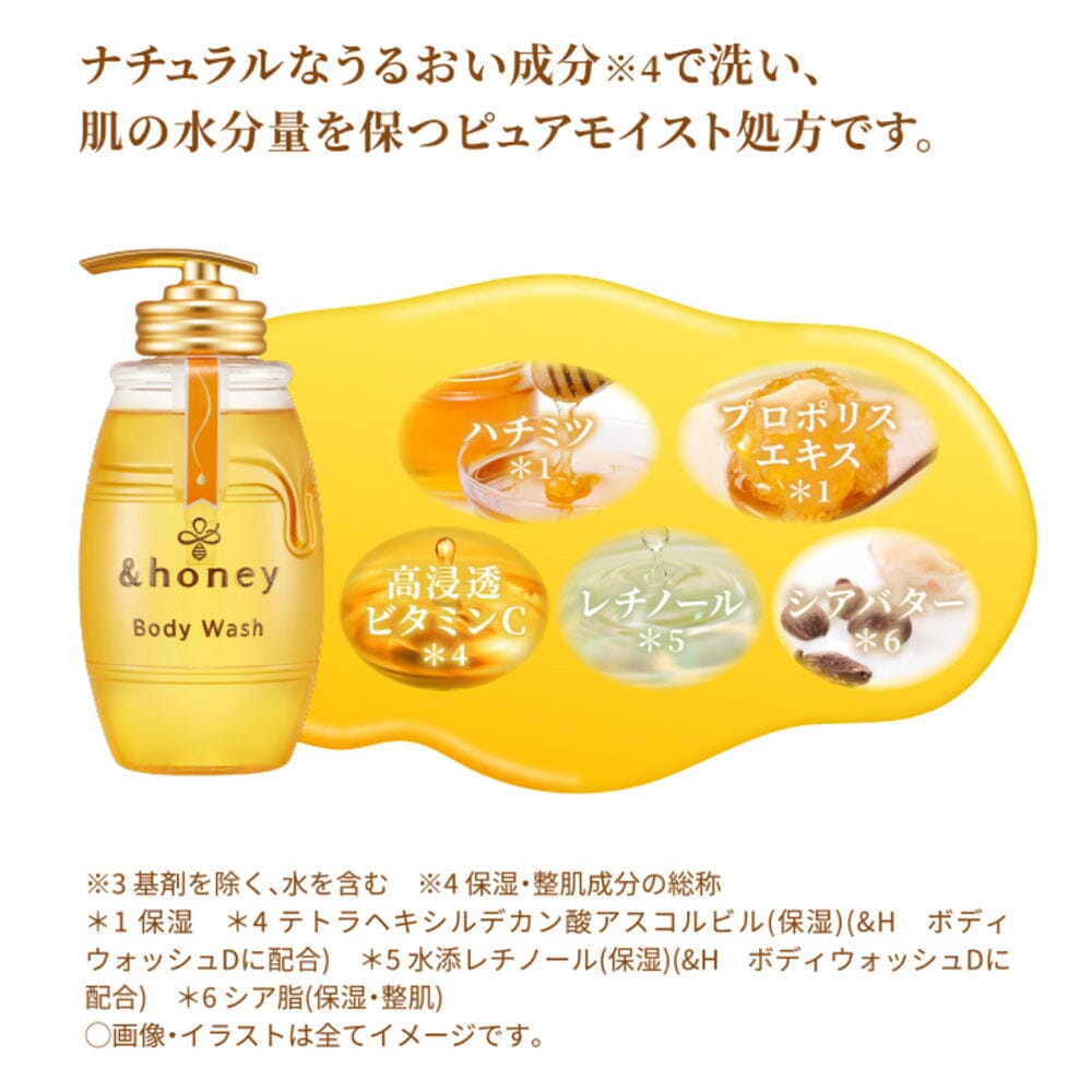 ViCREA &HONEY Rose Honey Melty Moist Gel Body Wash 500ml