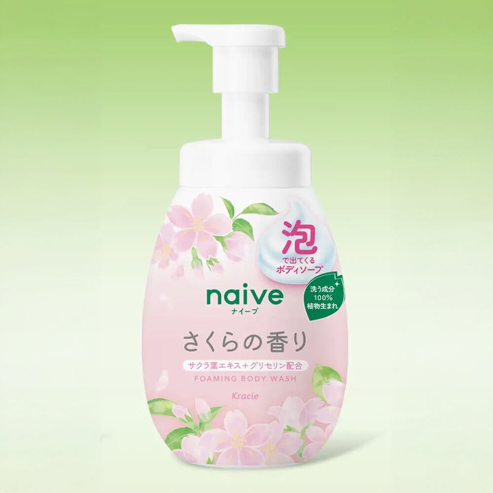 Kracie Naive Foaming Body Wash Sakura 600 ml