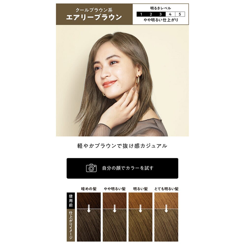 Kao Liese Prettia Bubble Hair Color Airy Brown