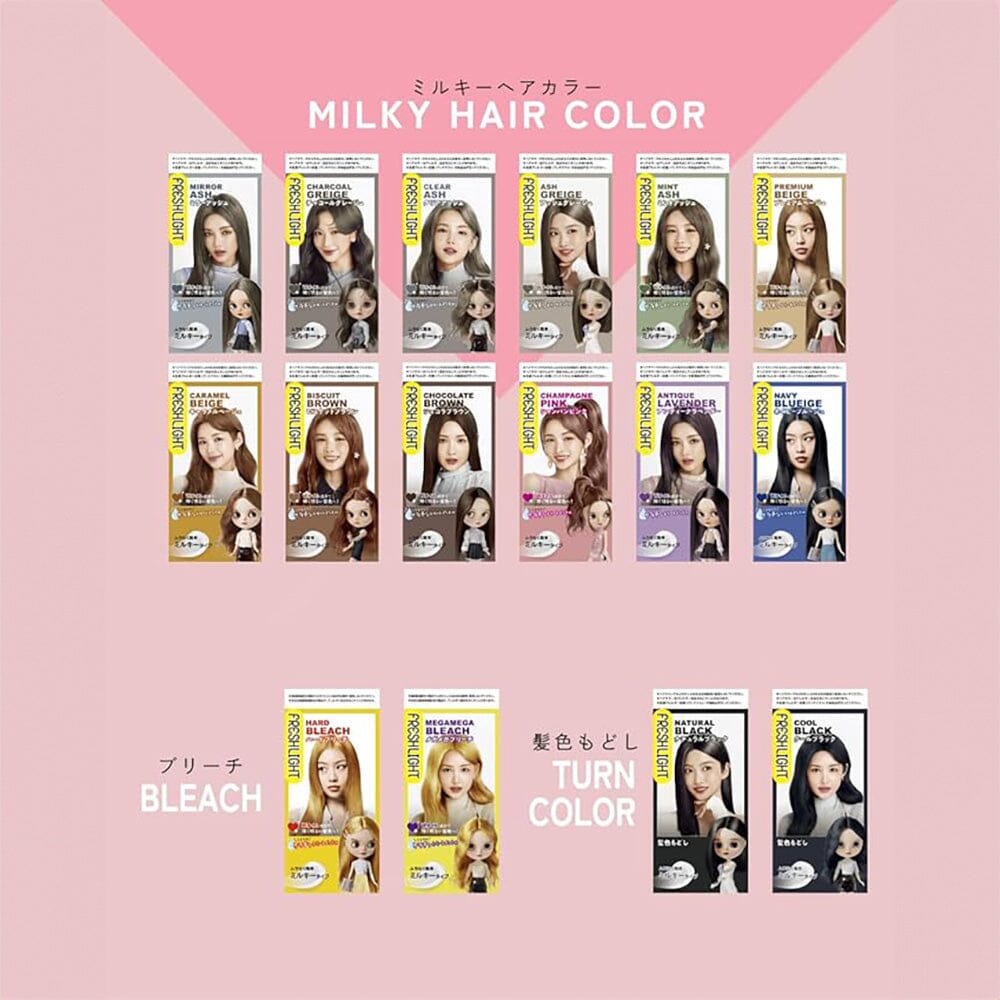 Freshlight Milky Hair Color Color Chart