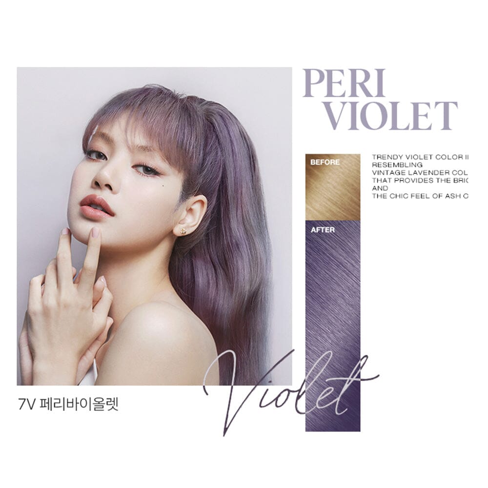 Mise en scene Hello Bubble Foam Hair Color 7V Peri Violet