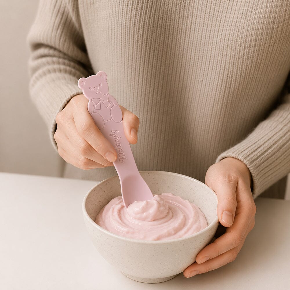 Echo Kinzoku Bear Aluminum Ice Cream Spoon - Pink