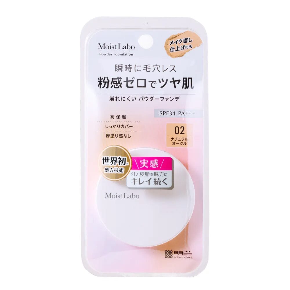 Meishoku Moist Labo Powderless Fit Foundation SPF 34 PA+++ 02 Natural Ocher