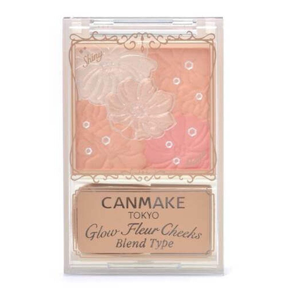 Canmake Glow Fleur Cheeks Blend Type Blush Palette B01 Cotton Coral