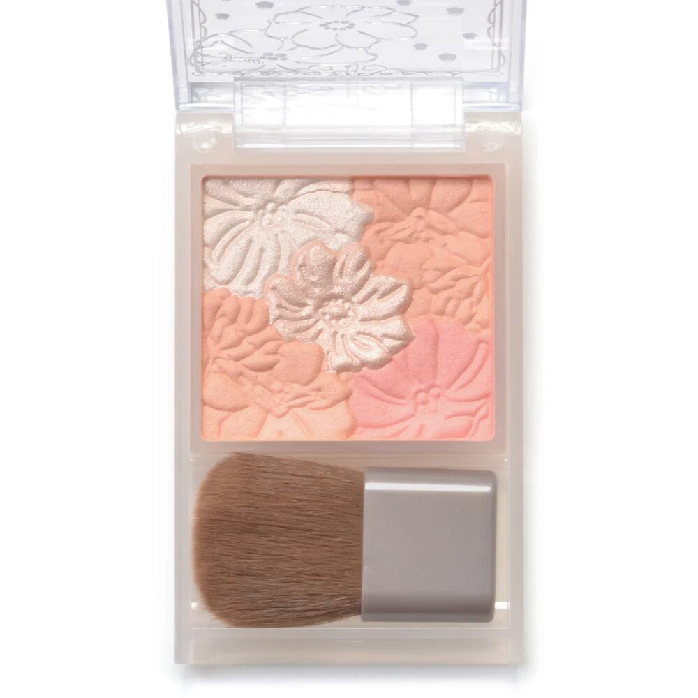 Canmake Glow Fleur Cheeks Blend Type Blush Palette B01 Cotton Coral