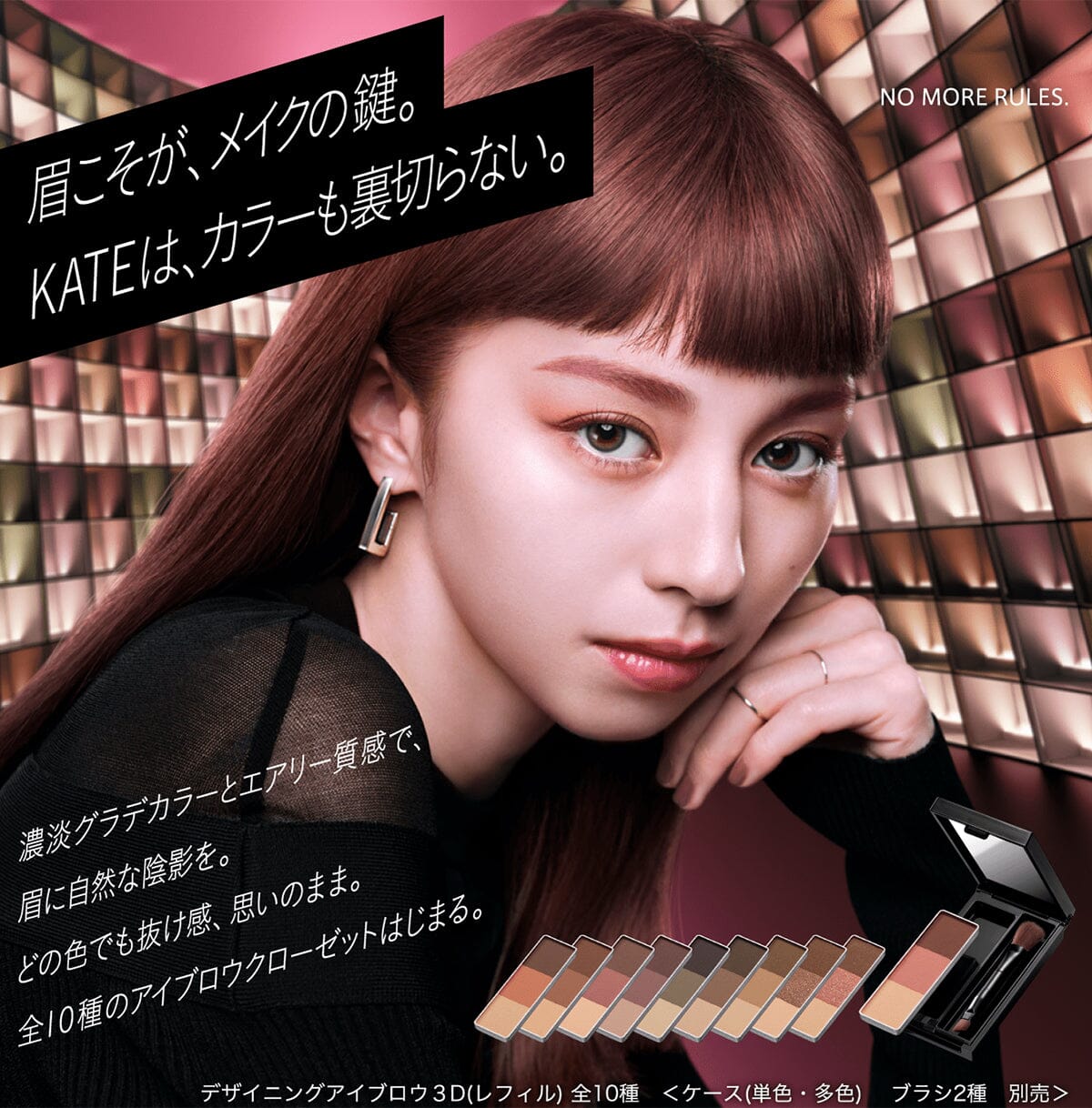 Kanebo Kate Designing eyebrow 3D Color Eyebrow Powder EX-5 Brown
