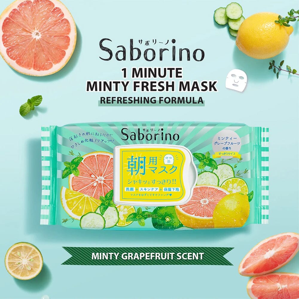 SABORINO Awakening Refreshing Morning Mask (Minty Grapefruit) 32pcs