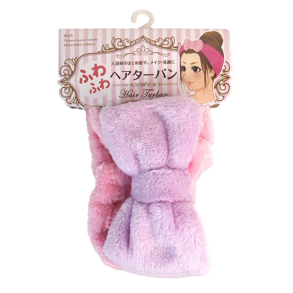 Cute Bow Bath Headband Purple