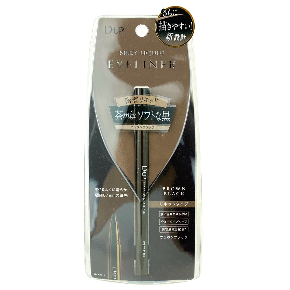 D-UP Silky Waterproof Liquid Eyeliner Brown Black