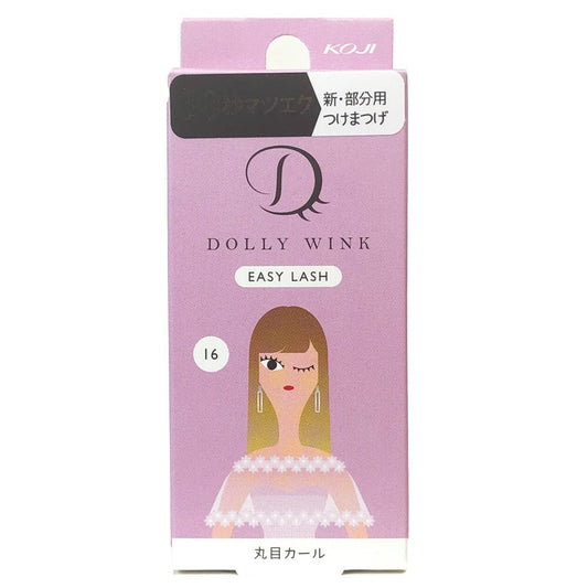 Koji Dolly Wink Easy Lash False Eyelashes No.16 Round Eyes Curl