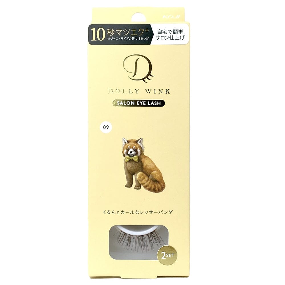 Koji Dolly Wink Salon Eye Lash No.9 Round Curl Red Panda