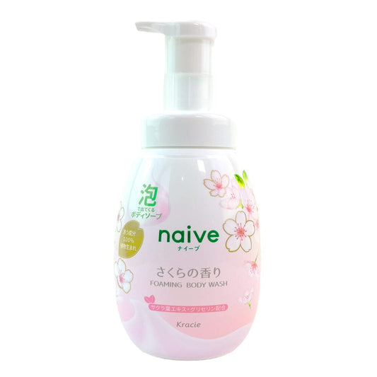 Kracie Naive Foaming Body Wash Sakura 600 ml