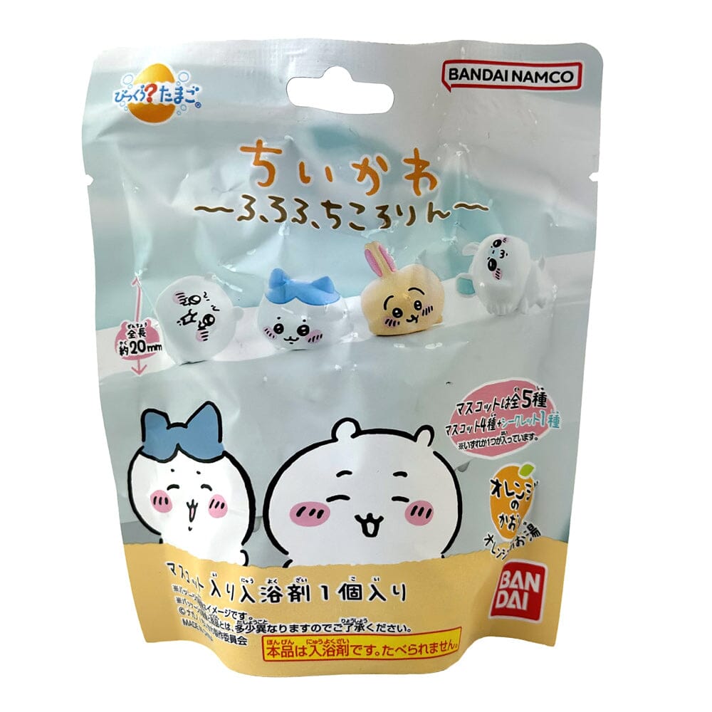 Packaging of Bandai Namco bath bombs with cartoon characters on a white background