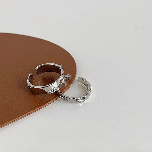 Copper Micro-insert Zirconia Open Ring