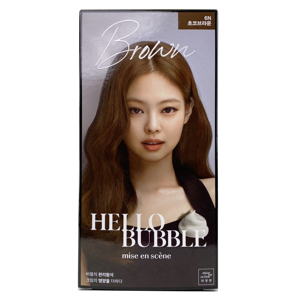 Mise en scene Hello Bubble Foam Hair Color 6N Cocoa Brown