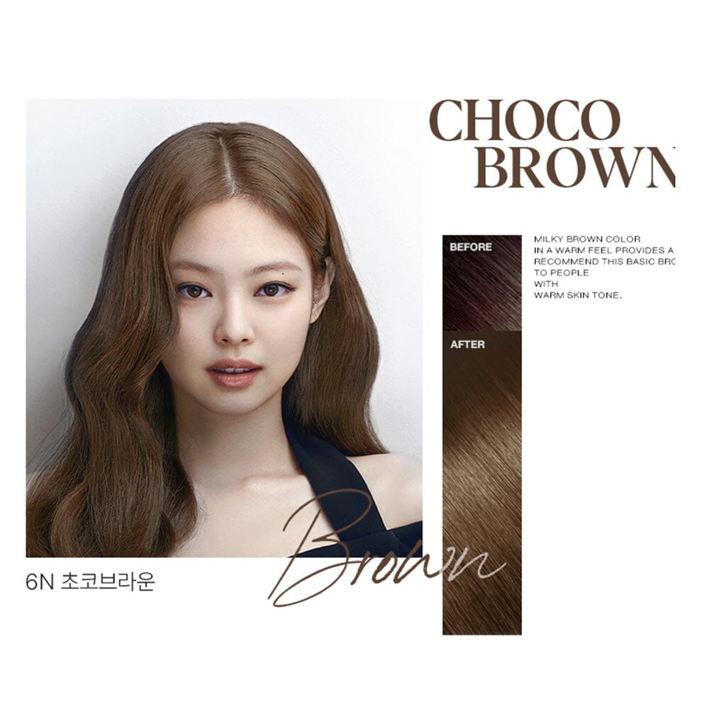 Mise en scene Hello Bubble Foam Hair Color 6N Cocoa Brown