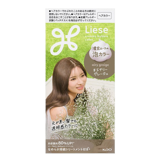 Kao LIESE Creamy Bubble Hair Color Airy Greige