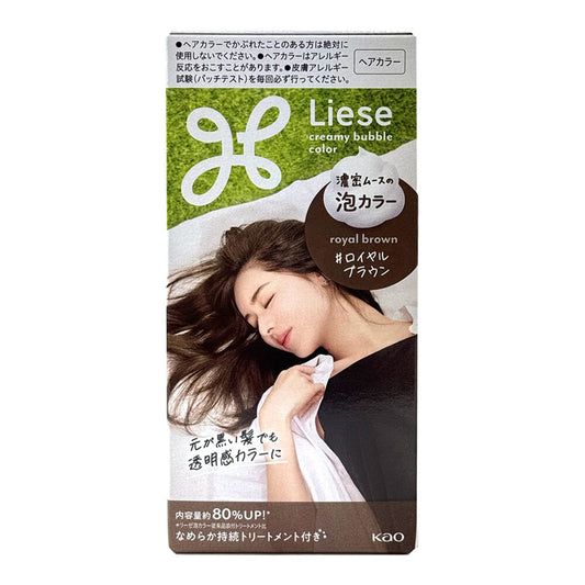 Kao LIESE Creamy Bubble Hair Color Royal Brown