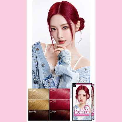 Mise en scene Hello Bubble Foam Hair Color 7P Sahara Rose Pink