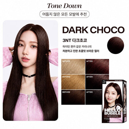 Mise en scene Hello Bubble Foam Hair Color 3NT Dark Choco