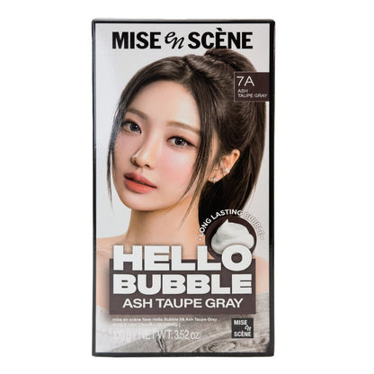 Mise en scene Hello Bubble Foam Hair Color 7A Ash Taupe Gray