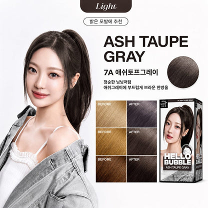 Mise en scene Hello Bubble Foam Hair Color 7A Ash Taupe Gray
