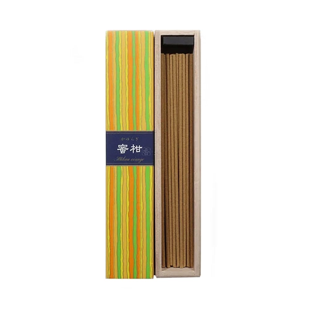 Kayuragi Mikan Orange Aroma Incense Sticks 40 sticks