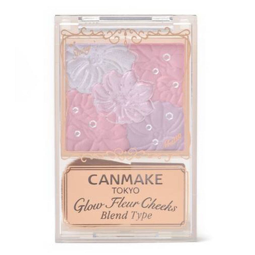 Canmake Glow Fleur Cheeks Blend Type Blush Palette B03 Lavender Dream