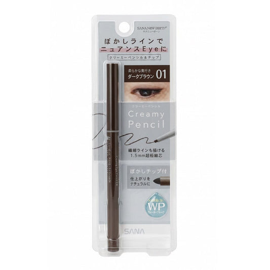 Sana New Born Creamy Eye Pencil Ex 01 Dark Brown