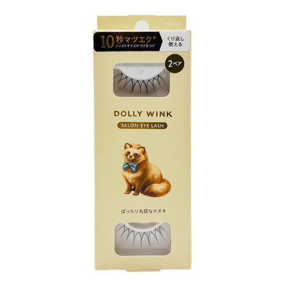 Koji Dolly Wink Salon Eye Lash No.24 Round Eye Raccoon Dog