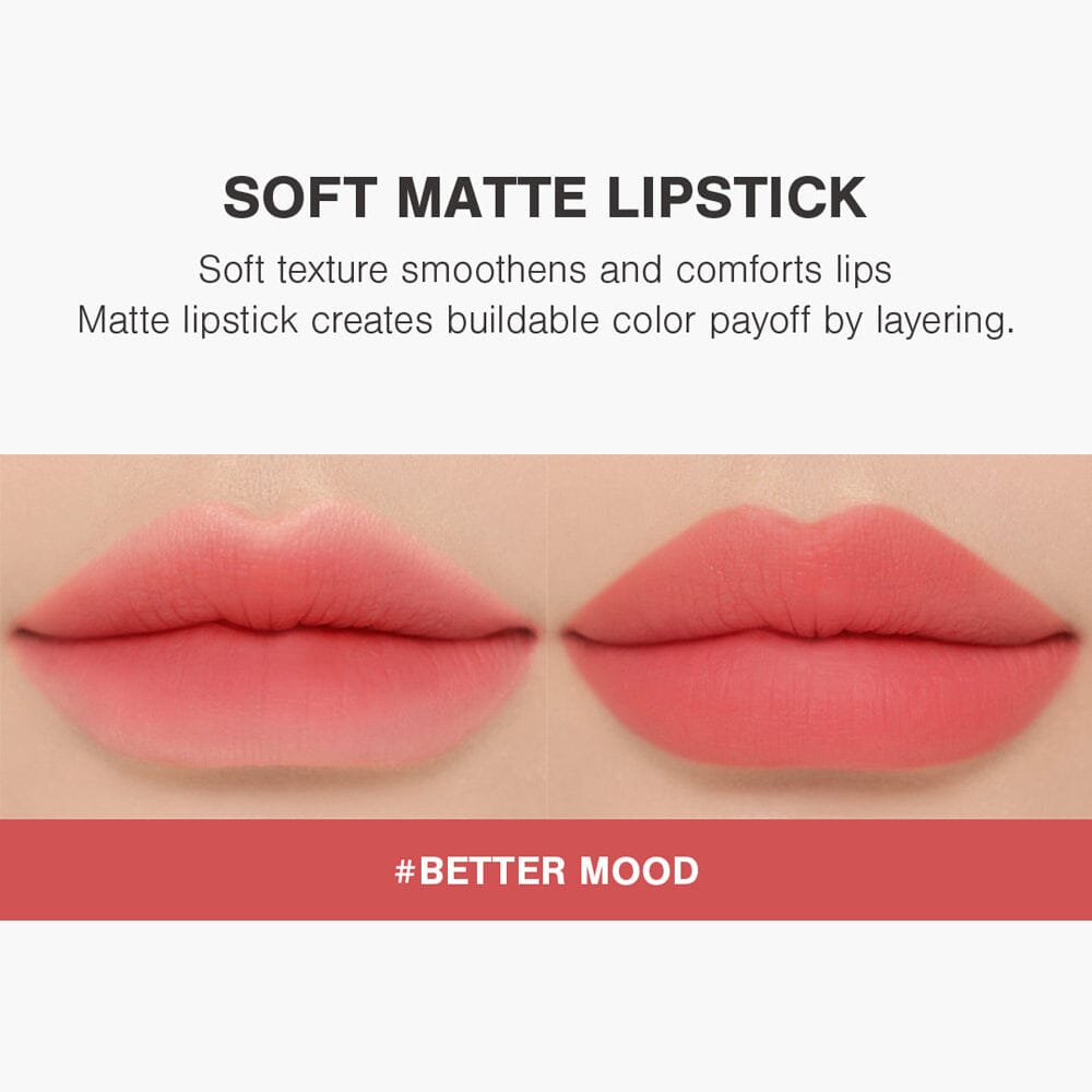 3CE Soft Matte Lipstick Pure Pairing Edition Better Mood