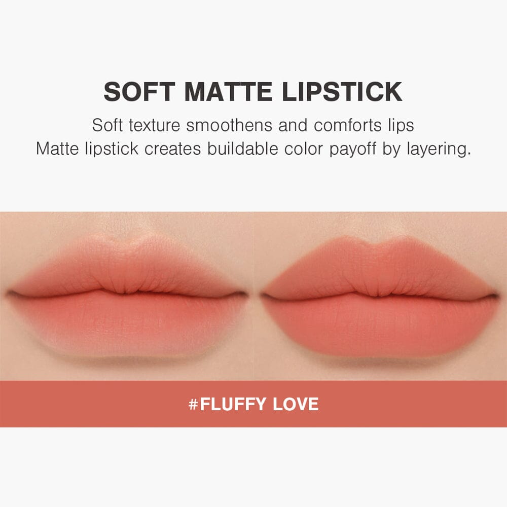 3CE Soft Matte Lipstick Pure Pairing Edition Fluffy Love