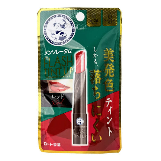 Rohto Mentholatum Flash Tint Lip Balm SPF 26 PA+++ Red