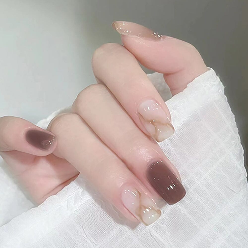 Simple Acrylic Nails in Minimalist Style