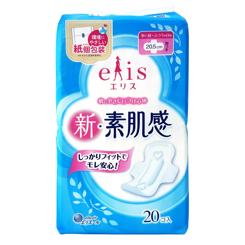 Elleair Elis Shin-Suhadakan Sanitary Napkin Regular-Heavy w/ Wing 20pcs