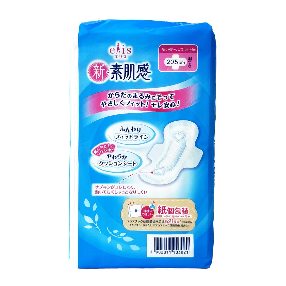 Elleair Elis Shin-Suhadakan Sanitary Napkin Regular-Heavy w/ Wing 20pcs