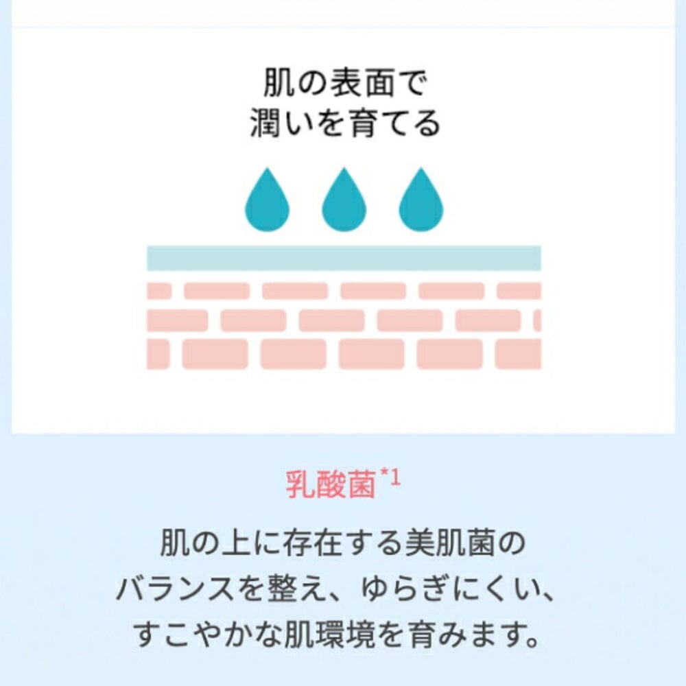 Strengthens the skin’s natural barrier with peach ceramide and lactic acid bacteria