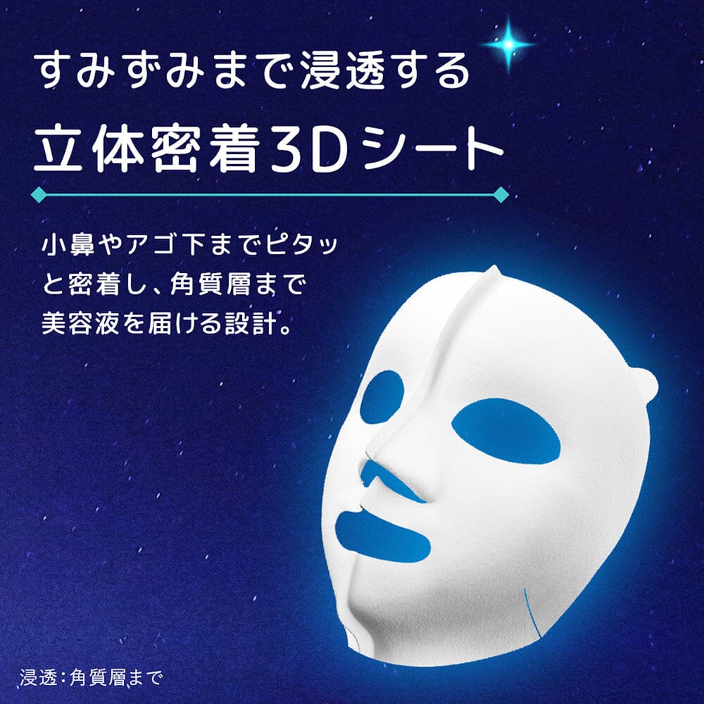 Kracie Hadabisei Night Skin Care Firming Facial Mask Friday Royal Jelly 3pcs
