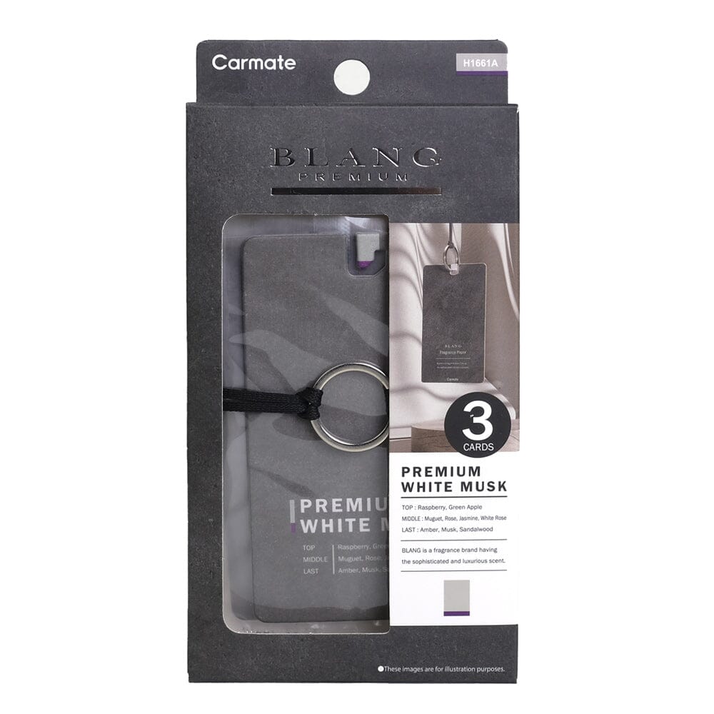Carmate BLANG H1661A Premium Hanging Air Freshener White Musk 3Pcs