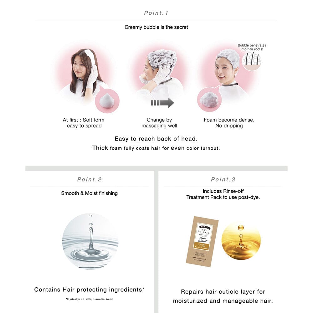 Kao Liese Prettia Bubble Hair Color New York Ash