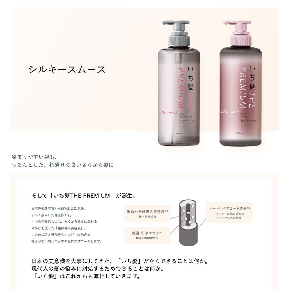 Kracie Ichikami The Premium Extra Damage Care Silky Smooth Conditioner 480ml