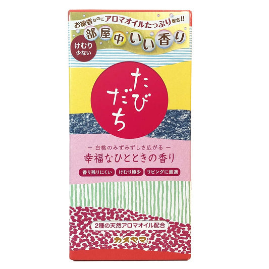 Tabidachi Happiness Moment White Peach Aroma Inscense Sticks 90g