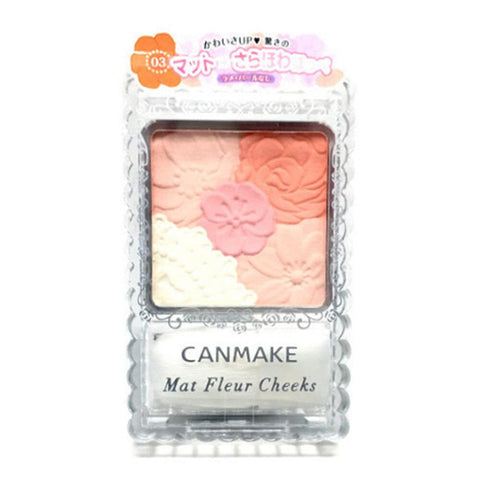 Canmake Mat Fleur Cheek Blush Powder 03 Matte Marmalade