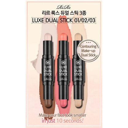 RiRe Luxe Dual Stick 02 Shadow + Blusher