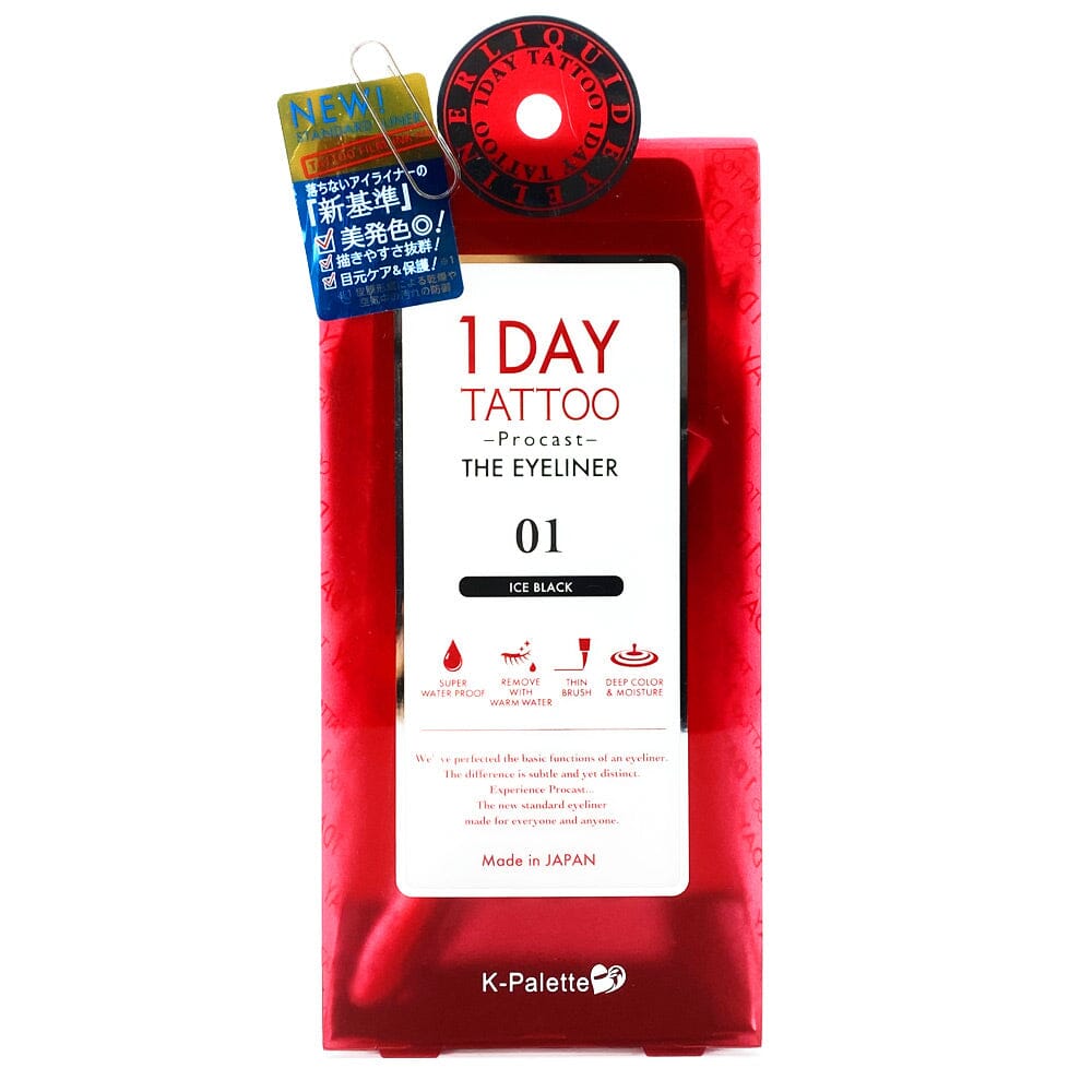 K-Palette 1 Day Tattoo Procast Eyeliner 01 Ice Black