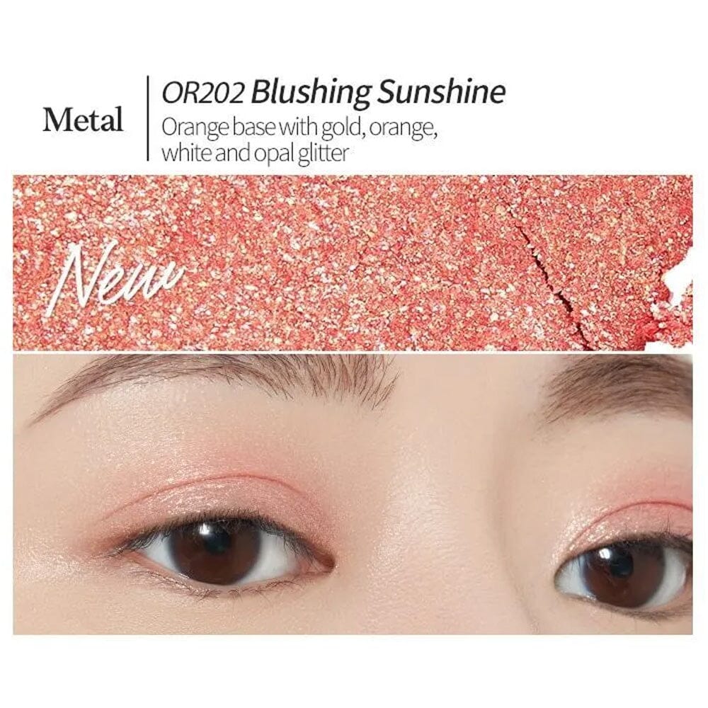 ETUDE Air Mousse Eyes Eye Shadow Metal - #OR202 Blushing Sunshine