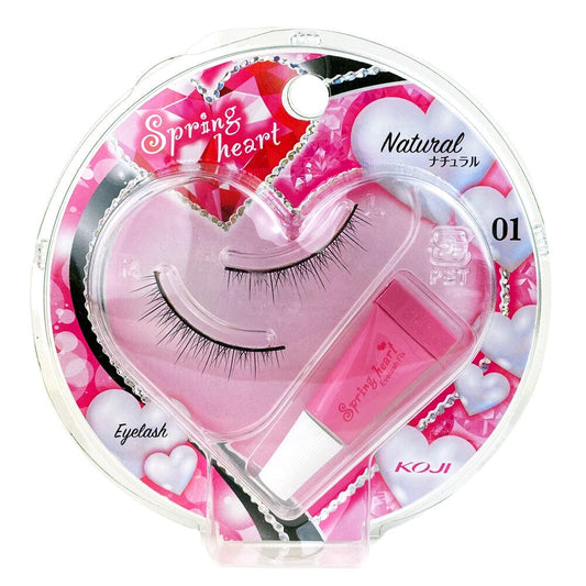 Koji Spring Heart Eyelash 01 Natural