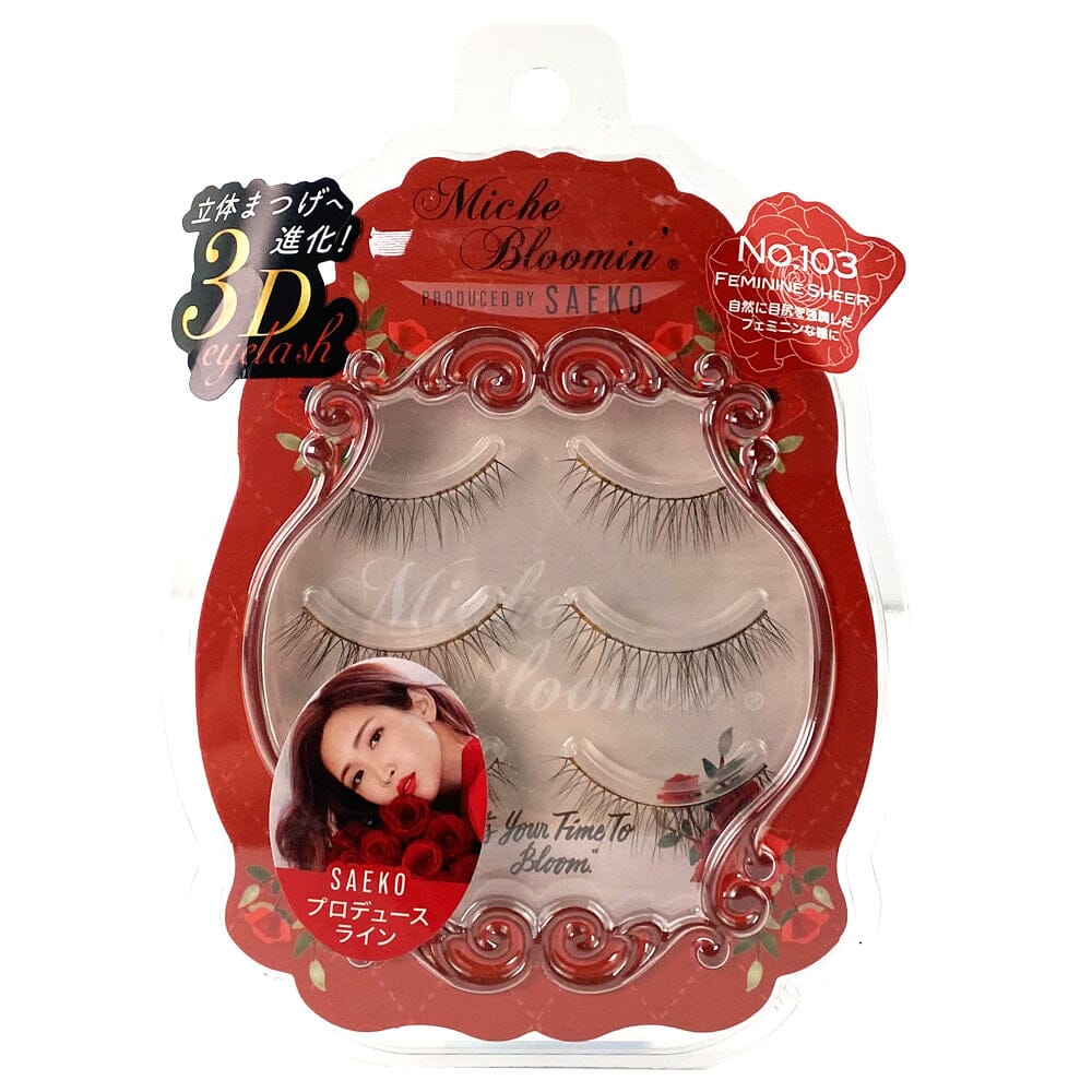 Miche Bloomin’ False Eyelashes Produced By Saeko Renewal 103 Feminine Sheer