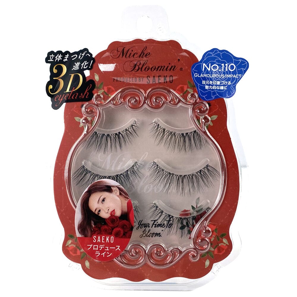 Miche Bloomin’ False Eyelashes Produced By Saeko Renewal 110 Glamorous Imapct