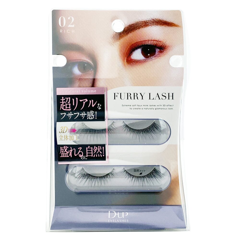 D-UP Japan Furry Lash Natural Volume False Eyelashes 02